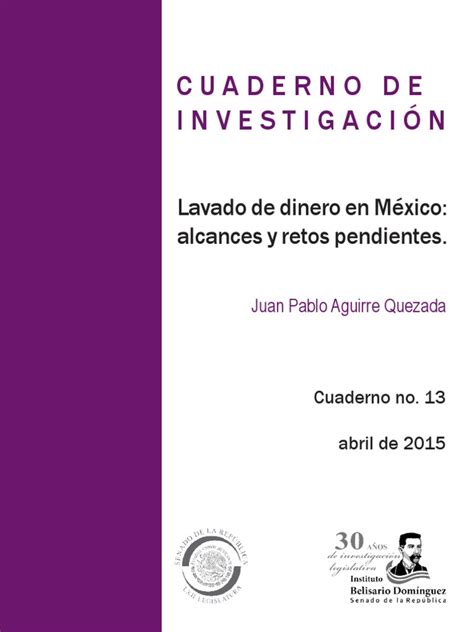 Lavado de Dinero en México Alcances y Retos Pendientes 2015 | PDF ...