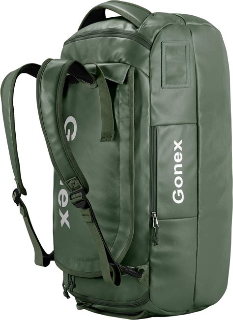 Gonex 80L Waterproof Duffle Holdall Bag Backpack Green: Amazon.co.uk: Sports & Outdoors