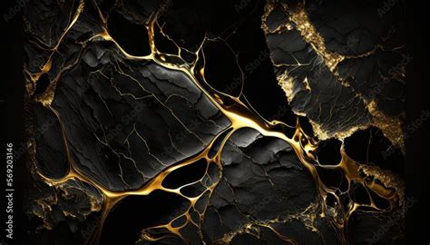 Black-gold marble abstract background texture. Luxury design for background or wallpaper ...