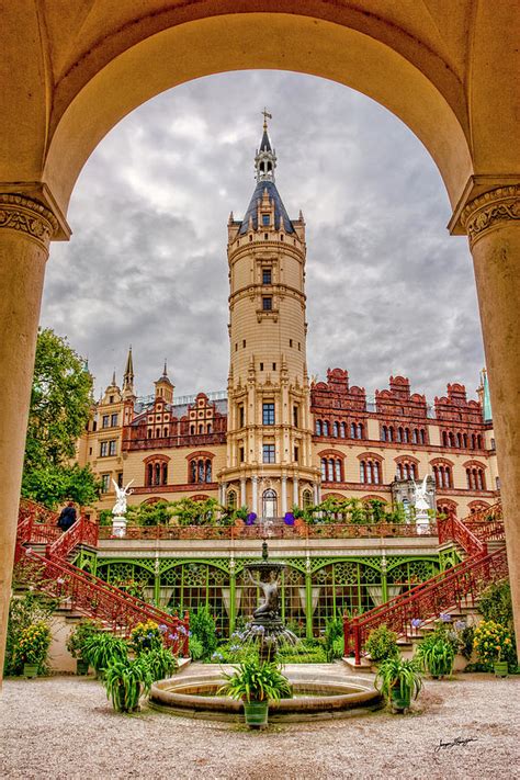 The Garden Courtyard of Schwerin Castle Photograph by Jurgen Lorenzen - Fine Art America