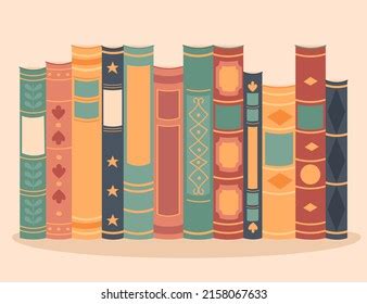 Book Spine Design Stack Books School Stock Vector (Royalty Free) 2158067633 | Shutterstock