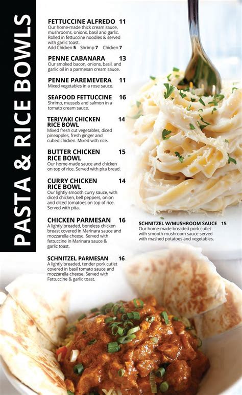 The Black Dog Bar & Grill menu in Orono, Ontario, Canada