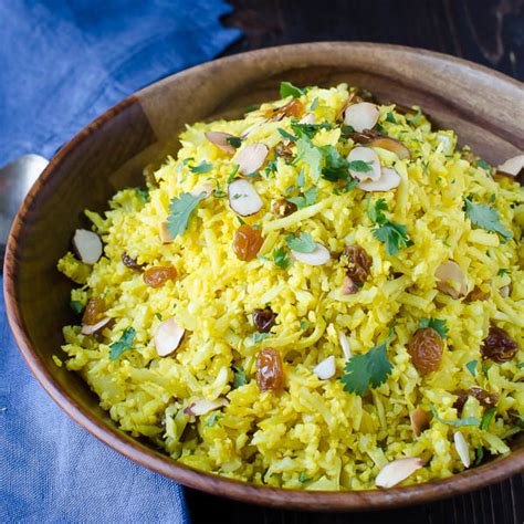 Curried Cauliflower "Rice" Pilaf - Garlic & Zest