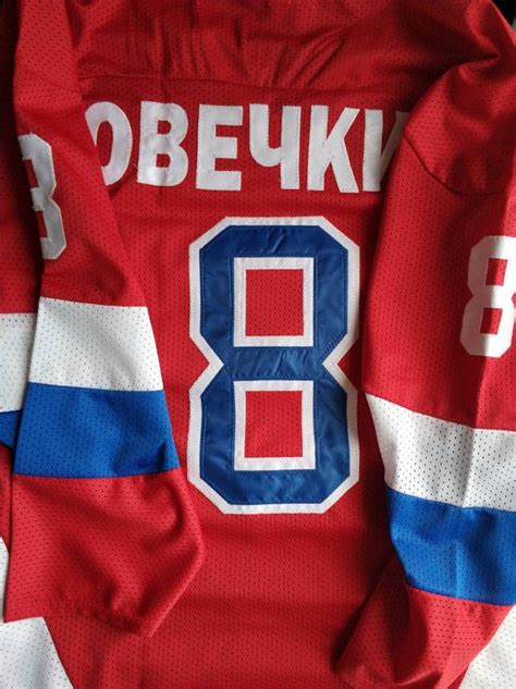 ALEXANDER OVECHKIN 8 Ice Hockey Replica Russian Hockey Jersey | Etsy