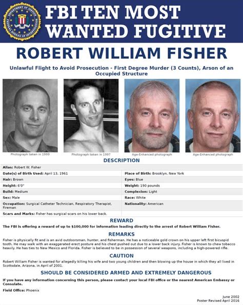 Arizona fugitive Robert Fisher removed from FBI 10 Most Wanted list