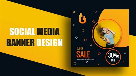 Sale Social Media Banner Design Vector Template – GraphicsFamily