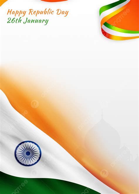 Vertical Banner Celebrating Happy Indian Republic Day Flag Background ...