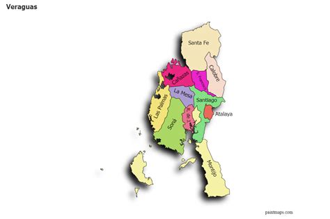 Veraguas Blank Map Maker