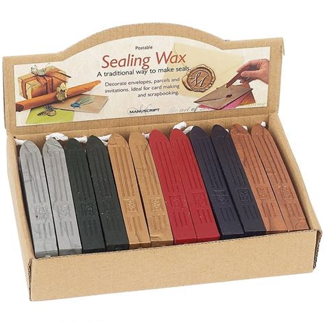 Manuscript Sealing Wax Assorted Colours 1 Stick - Card Making & Paper Crafting from Crafty Arts UK