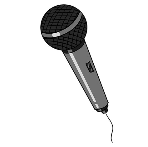 How to Draw a Microphone - Really Easy Drawing Tutorial