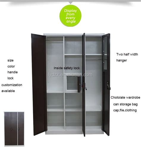 3 Door Steel Almirah Designs With Mirror Metal Almirah Wardrobe - Buy Steel Almirah,3 Door Steel ...