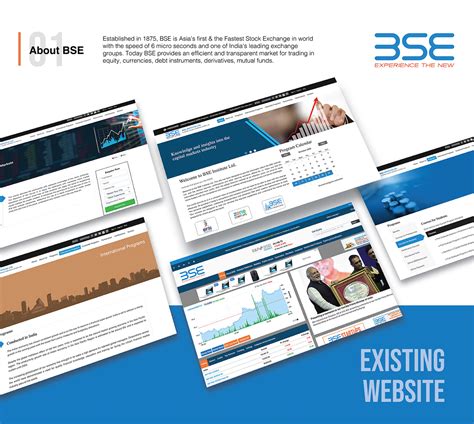 Redesigning the BSE Website on Behance