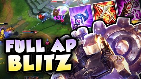 FULL AP ON BLITZCRANK TOP IS RIDICULOUS! INSANE HOOKS AP BLITZCRANK TOP ...