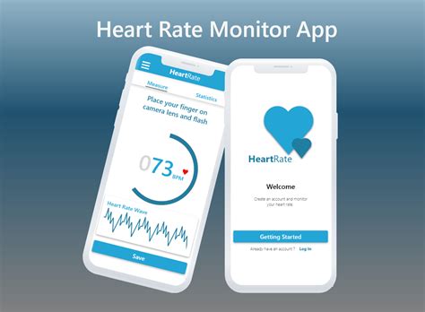 Heart Rate Monitor App UI on Behance