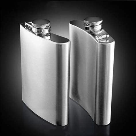 New Portable Drink Hip Alcohol Liquor Flask Stainless Steel Wine Pot Flagon 7/8/10 OZ-in Hip ...