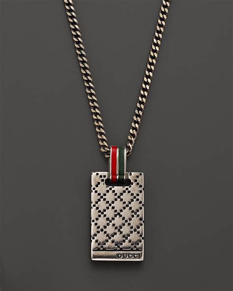 Gucci Diamante Sterling Silver Pendant Necklace, 19.5" | Bloomingdale's