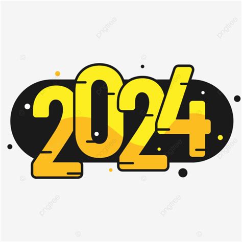 Black And Yellow 2024, Black, Yellow, 2024 PNG and Vector with Transparent Background for Free ...