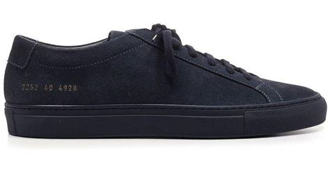 Common Projects Men's 22524928 Blue Suede Sneakers for Men - Lyst