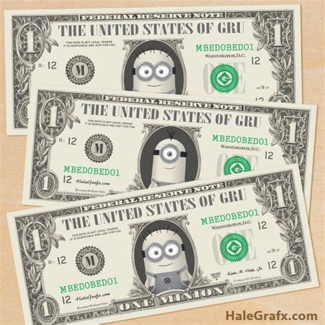 FREE Printable Despicable Me Minion Play Money | Minions funny, Minions ...