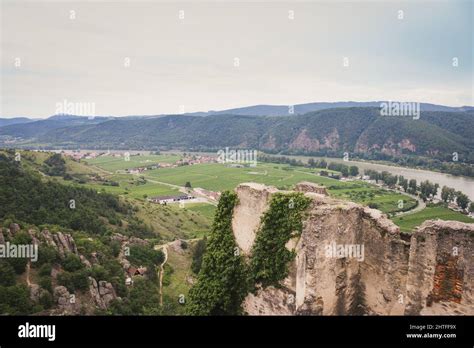 Castle in the Danube river Stock Photo - Alamy