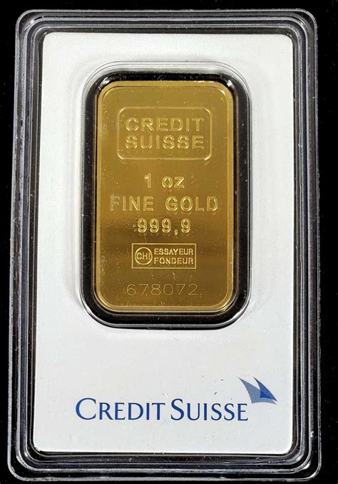 Lot - Credit Suisse 1 oz Fine Gold Bar .999