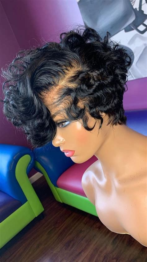 who need this pixie curly bob? available | Short pixie wigs, Wig ...