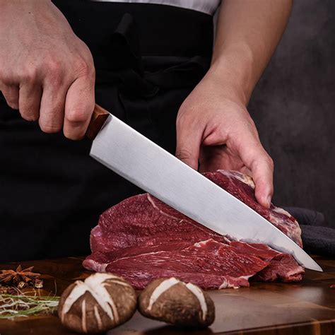 Slicing Knife Meat Cutting Tool Kitchen Knives 9 inch Stainless Steel Professional Chef Knife ...