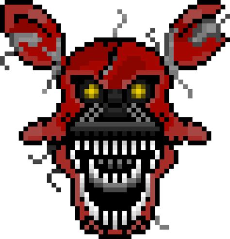 Nightmare Foxy | Pixel Art Maker