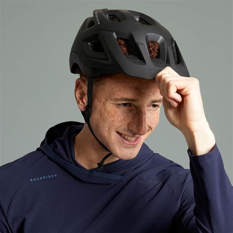 Mountain Bike Helmet - EXPL 500 - smoked black - Rockrider - Decathlon