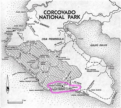 Corcovado National Park Map