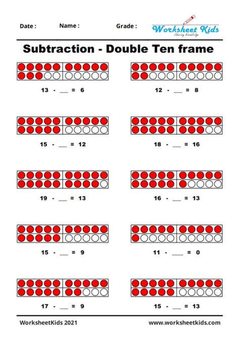 Ten frame activities for kindergarten | Addition & subtraction using 10 frame