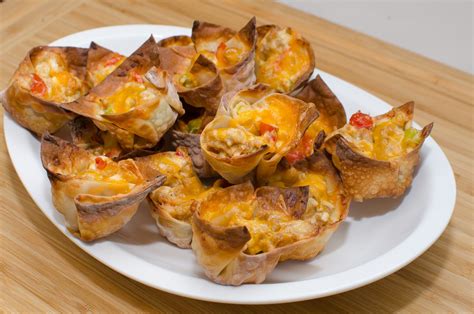 Spicy Sausage Wonton Cups | Spicy sausage, Wonton cups, Wonton