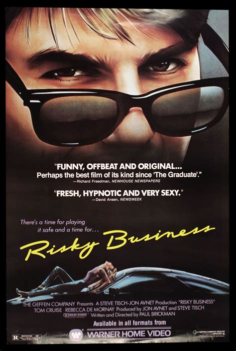 Risky Business (1983) | Risky business, Movie posters vintage, Film posters art