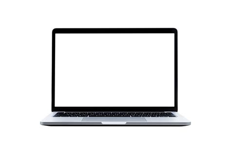 Laptop computer with blank transparent screen and background- PNG ...