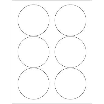 Amazon.com: Discount Tag & Label Circle Laser Labels/Stickers, 3.33", White, (600 Labels Per ...