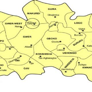 Map of Nigeria showing Benue State (www.informationng.com) | Download Scientific Diagram