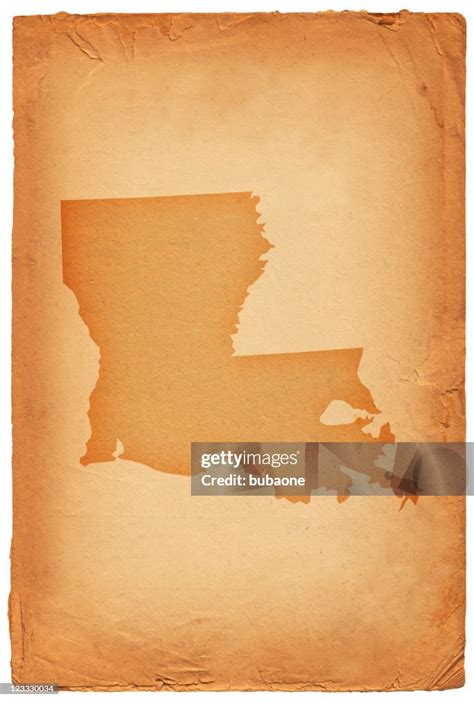 Louisiana State Map On Old Paper Background High-Res Vector Graphic - Getty Images