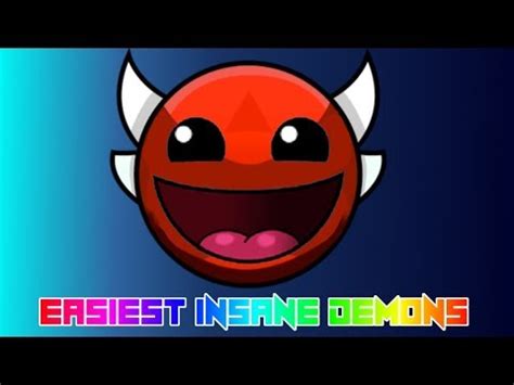 (OLD WATCH THE NEW VERSION) Top 5 Easiest Insane Demons - Geometry Dash - YouTube