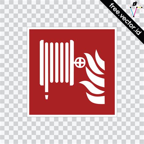 Free Download Vector: Fire Hose Reel Sign