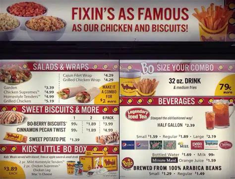 Breakfast Bojangles Menu