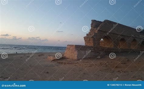 Caesarea Beaches Collection Stock Image - Image of mountain, beaches ...