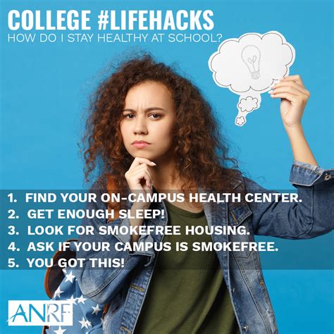 Lifehacks for College - American Nonsmokers' Rights Foundation | no ...