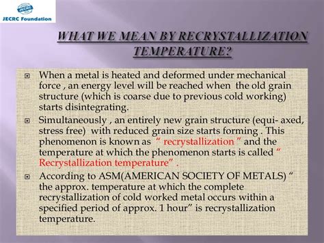 New ppt cold working process