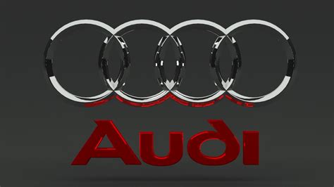 audi logo 3D Model in Sofa 3DExport