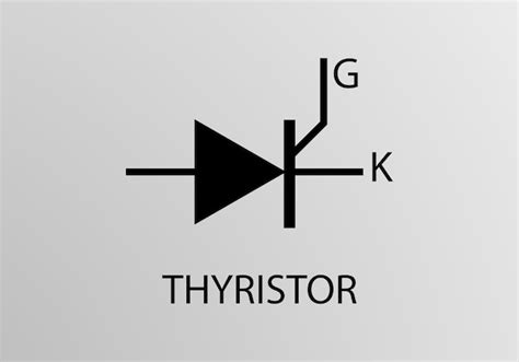 Premium Vector | Thyristor symbol, vector symbol design. engineering symbols.