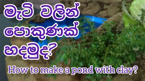 how to make a pond with clay? /Arts and craft/clay Arts/මැටි වලින් පොන්ඩ් එකක් හදමුද?# ...