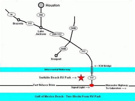 Directions - Surfside Beach RV Park in Surfside TX