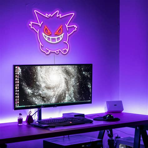 Gengar Pokemon Neon Light Sign | Led for Wall | Neonize