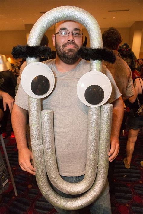 90's party? Clippy the paper clip costume using pool noodles | Geeky halloween costumes, Easy ...