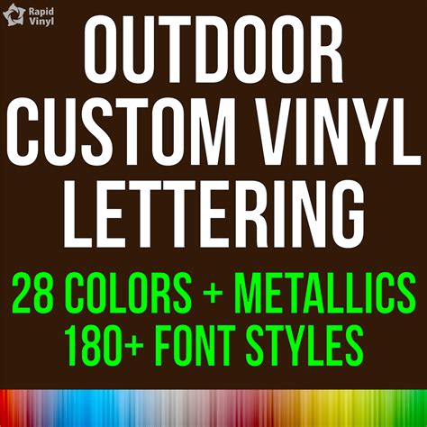 Custom Outdoor Lettering | Custom vinyl lettering, Lettering, Vinyl lettering